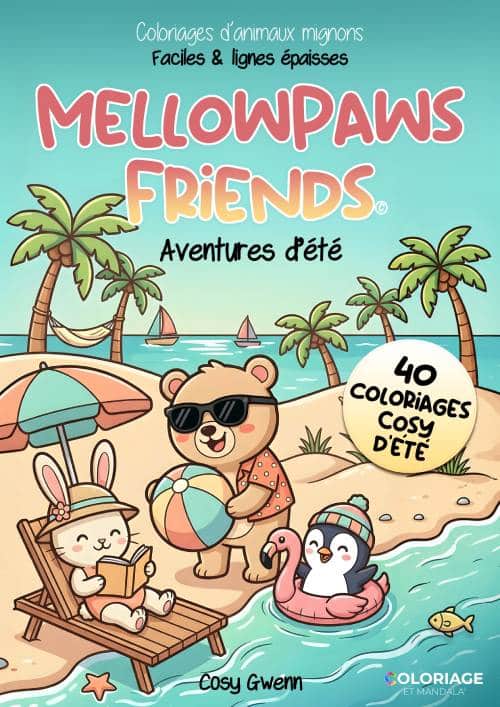 Mellowpaws Friends été 40 coloriages cosy
